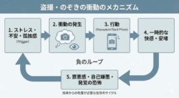 盗撮衝動が起きる心理的メカニズムの図解